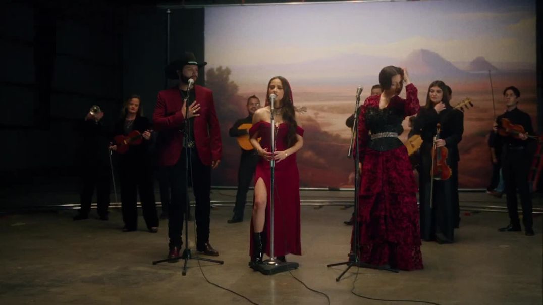 ⁣Becky G - POR EL CONTRARIO with Leonardo Aguilar & Ángela Aguilar (Performance Video)